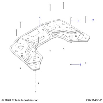 BODY, REAR RACK - A22SEK57AD (C0211463-2)