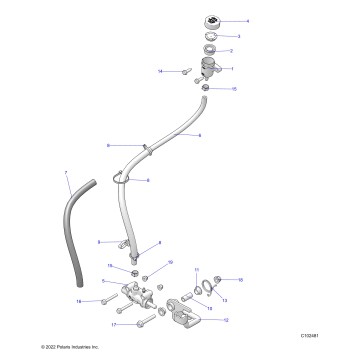BRAKES, BRAKE PEDAL and MASTER CYLINDER - A23SEK57AD (C102481)