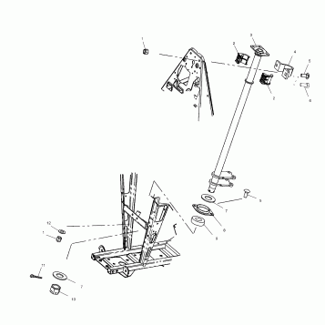 STEERING POST - A03CH68AA/AC/AF/AH/AL (4977187718B11)