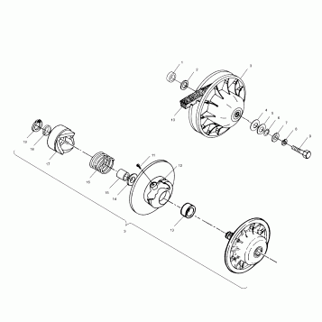 DRIVEN CLUTCH - A03CH68AA/AC/AF/AH/AL (4977187718C02)