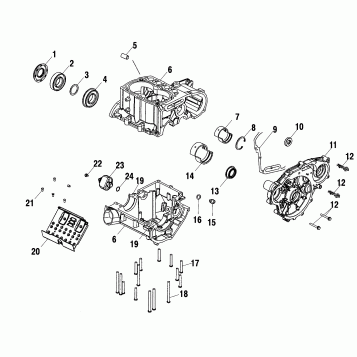 CRANKCASE - A03CH59AA/AF/AG (4977187718D03)