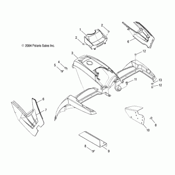 CAB, FRONT - A05MH76AC/AT/AU/AW (4977217721A05)