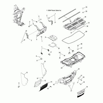 STORAGE, FRONT and BUMPER MOUNTING - A05MH76AC/AT/AU/AW (4977217721A07)
