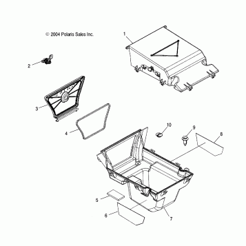 STORAGE BOX, REAR - A05MH76AC/AT/AU/AW (4977217721A09)