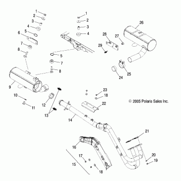 EXHAUST SYSTEM - A06MH76AL/AQ/AT/AX/AY/AZ (4977217721A12)