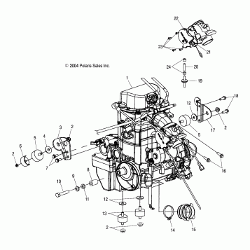 ENGINE MOUNTING - A05MH76AC/AT/AU/AW (4977217721B01)