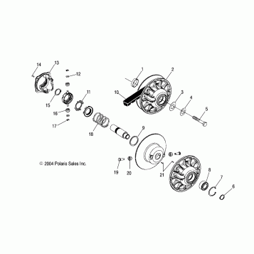 DRIVEN CLUTCH - A05MH76AC/AT/AU/AW (4977217721C11)