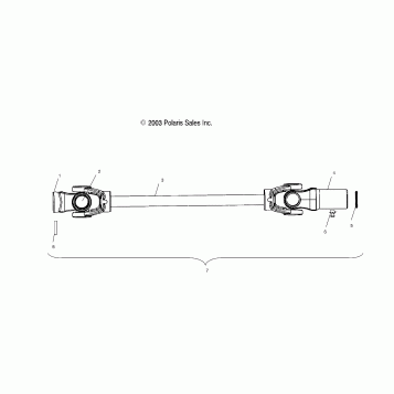 FRONT PROP SHAFT - A04JD32AA (4977487748B08)