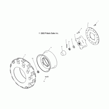FRONT WHEEL - A04JD32AA (4977487748B09)