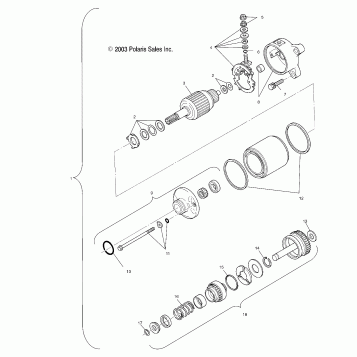 STARTING MOTOR - A03CD50FB (4977487748E02)