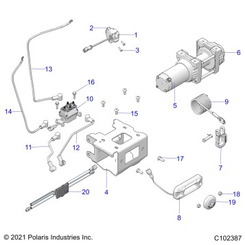CHASSIS, WINCH - A26SXR95AG (C102387)