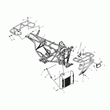 BUMPER and RACK MOUNTING - A03CA32AA (4978627862A06)
