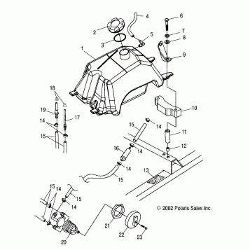 FUEL TANK - A03CA32AA (4978627862A12)