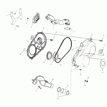 CLUTCH COVER - A03CA32AA (4978627862B12)