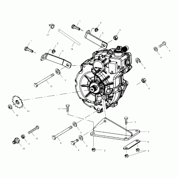 GEARCASE MOUNTING - A03CA32AA (4978627862C02)