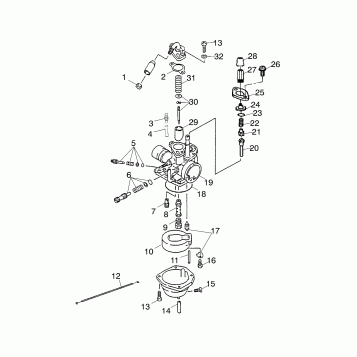 CARBURETOR - A03EA05CA/CB (4978757875A08)