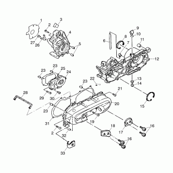 CRANKCASE - A02EA05CA (4978757875A10)