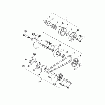 DRIVE PULLEY - A02EA05CA (4978757875A12)