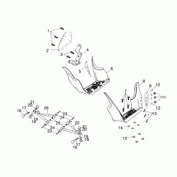 SWING ARM/FOOTREST - A03EA05CA/CB (4978757875B03)