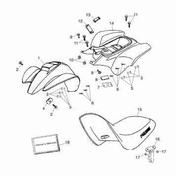 FENDER/SEAT - A02EA05CA (4978757875B04)