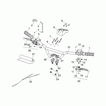 HANDLEBAR - A03EA05CA/CB (4978757875B11)