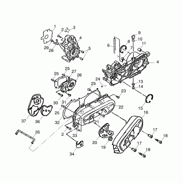 CRANKCASE - A03EA09CA (4978807880A10)