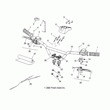 HANDLEBAR - A03EA09CA (4978807880B11)