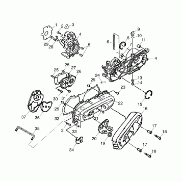 CRANKCASE - A03FA09CA/CC/CD (4978857885A10)