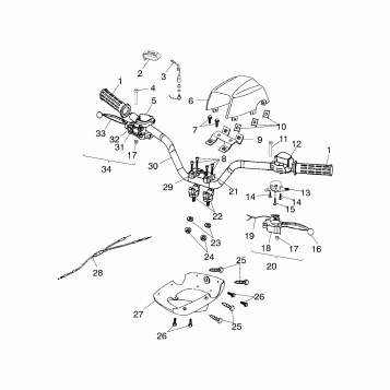 HANDLEBAR - A03FA09CA/CC/CD (4978857885B11)