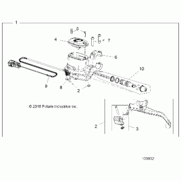 BRAKES, FRONT BRAKE LEVER and MASTER CYLINDER - A21SXZ85AN (100932)