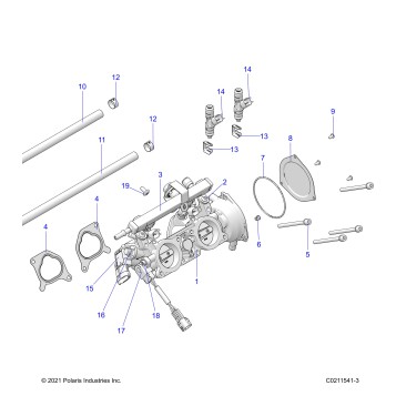 ENGINE, THROTTLE BODY - A22SXN85A4 (C0211541-3)