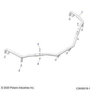 BODY, FRONT RACK EXTENDERS - A22SEE50A1/A5 (C0211524-1)