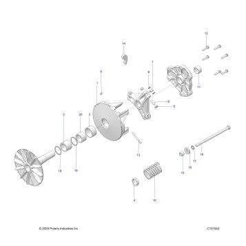 DRIVE TRAIN, PRIMARY CLUTCH - A26SEE50B1/B4 (C101543)