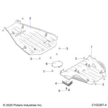 BODY, SKID PLATES - A21SYE85AP/CAP (C102267-4)