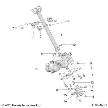 STEERING, STEERING POST ASM. - A24SLZ95AH (C102340-1)