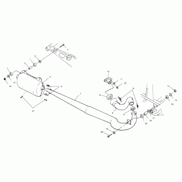EXHAUST SYSTEM - A03BA38CA (4982568256A08)