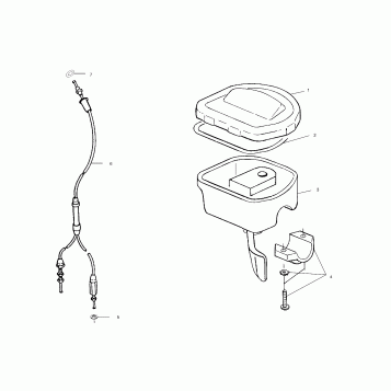 CONTROLS - THROTTLE ASM/CABLE - A03BA38CA (4982568256B06)