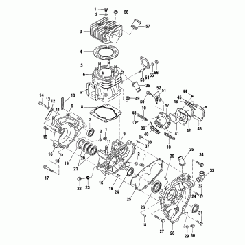 CRANKCASE AND CYLINDER - A03BA38CA (4982568256C11)