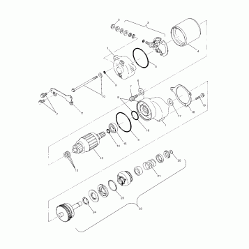 STARTING MOTOR - A03BA38CA (4982568256D03)