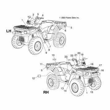 DECALS - A04JD50AA/AB/CA (4985938593A13)
