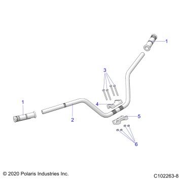 STEERING, HANDLEBAR - A23SVA85A3 (C102263-8)