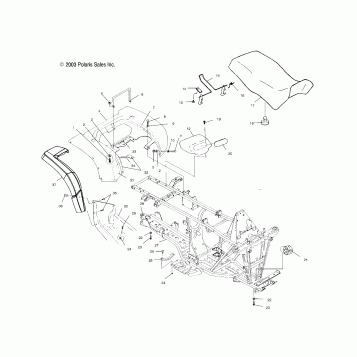 REAR CAB AND SEAT - A04CH42AA/AE/AG (4986068606A03)