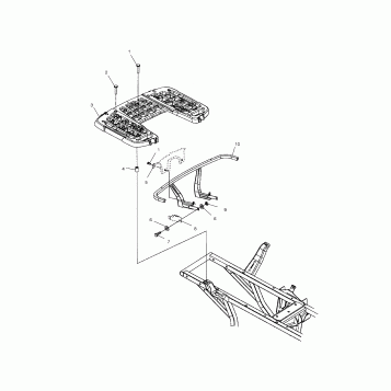 REAR RACK MOUNTING - A04CH42AA/AE/AG (4986068606A06)