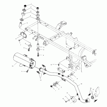 EXHAUST SYSTEM - A04CH50AA/AC/AE/AG (4986068606A11)