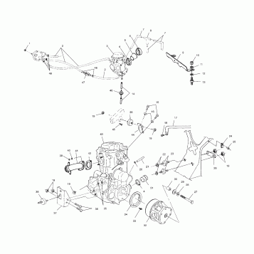 ENGINE MOUNTING - A04CH42AA/AE/AG (4986068606A13)