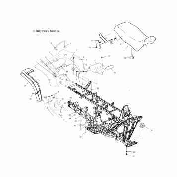 REAR CAB AND SEAT - A04CH50AA/AC/AE/AG (4986088608A03)