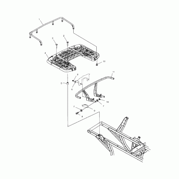 REAR RACK MOUNTING - A04CH50AA/AC/AE/AG (4986088608A06)