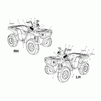 DECALS - A04CH50AA/AC/AE/AG (4986088608A09)