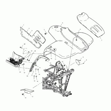 FRONT CAB - A04CH59AF/AH/AJ/AT/AV (4986108610A05)