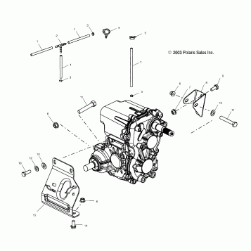 TRANSMISSION MOUNTING - A04CH59AF/AH/AJ/AT/AV (4986108610C12)
